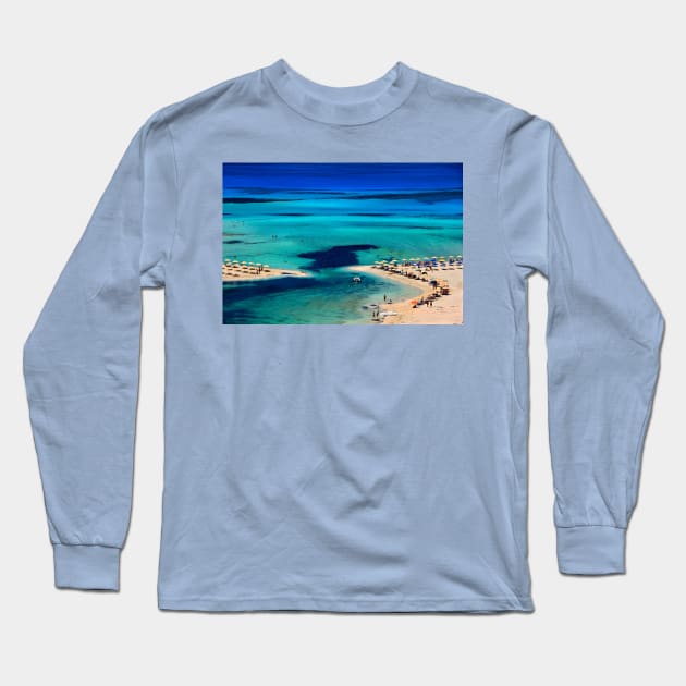 United Colors of Crete in Balos Long Sleeve T-Shirt by Cretense72